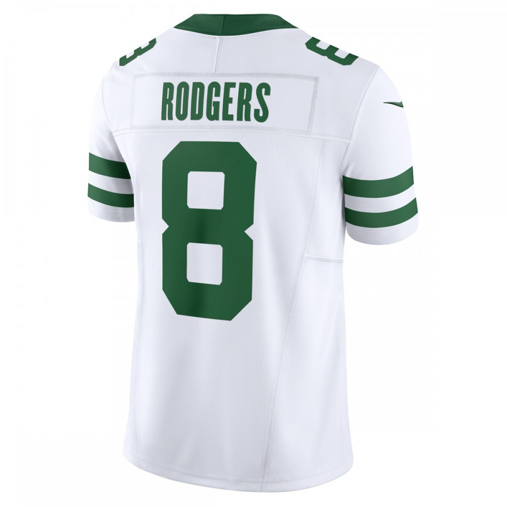 Aaron Rodgers New York Jets Nike Vapor F.U.S.E. Limited Jersey - White-GridironStore